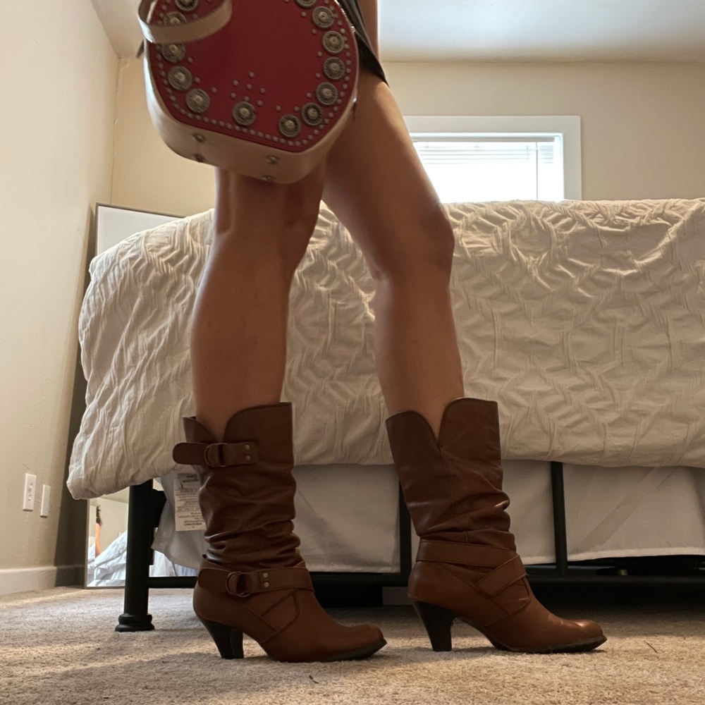 Aldo Leather Boots size eu 38 US 7 1/2